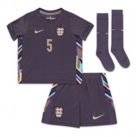 Echipament fotbal Anglia John Stones #5 Tricou Deplasare European 2024 pentru copii maneca scurta (+ Pantaloni scurti)